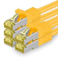1aTTack.de Cavo di Rete Ethernet LAN Cat.7 SFTP Spina RJ45 Cat6a Doppia schermatura