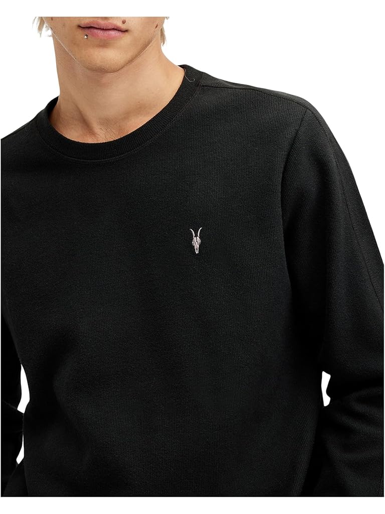 Black AllSaints Rowe Long Sleeve Crew