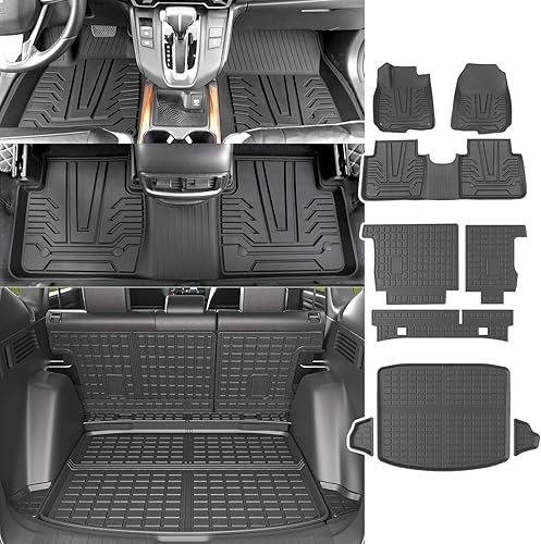 Miniatura 1 de powoq Alfombrilla de maletero compatible con Honda CRV 2017-2022, alfombrillas de repuesto para accesorios Honda CRV 2017-2022 (se ajusta al modelo