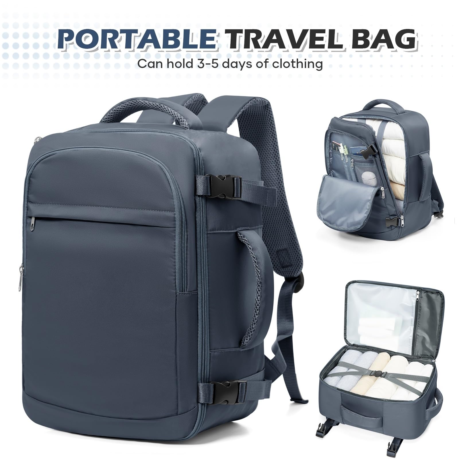 Mochila escolar Zaino Da Viaggio Cabina 15,6 Pollici Per Gli Uomini, Adatto A 40x30x20, Portatile Di Grande Capacità Viaggi D'affari E Uso Universitario-black-china Mainland