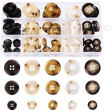 110Pcs Mixed Sewing Buttons 4-Hole Craft Round Buttons