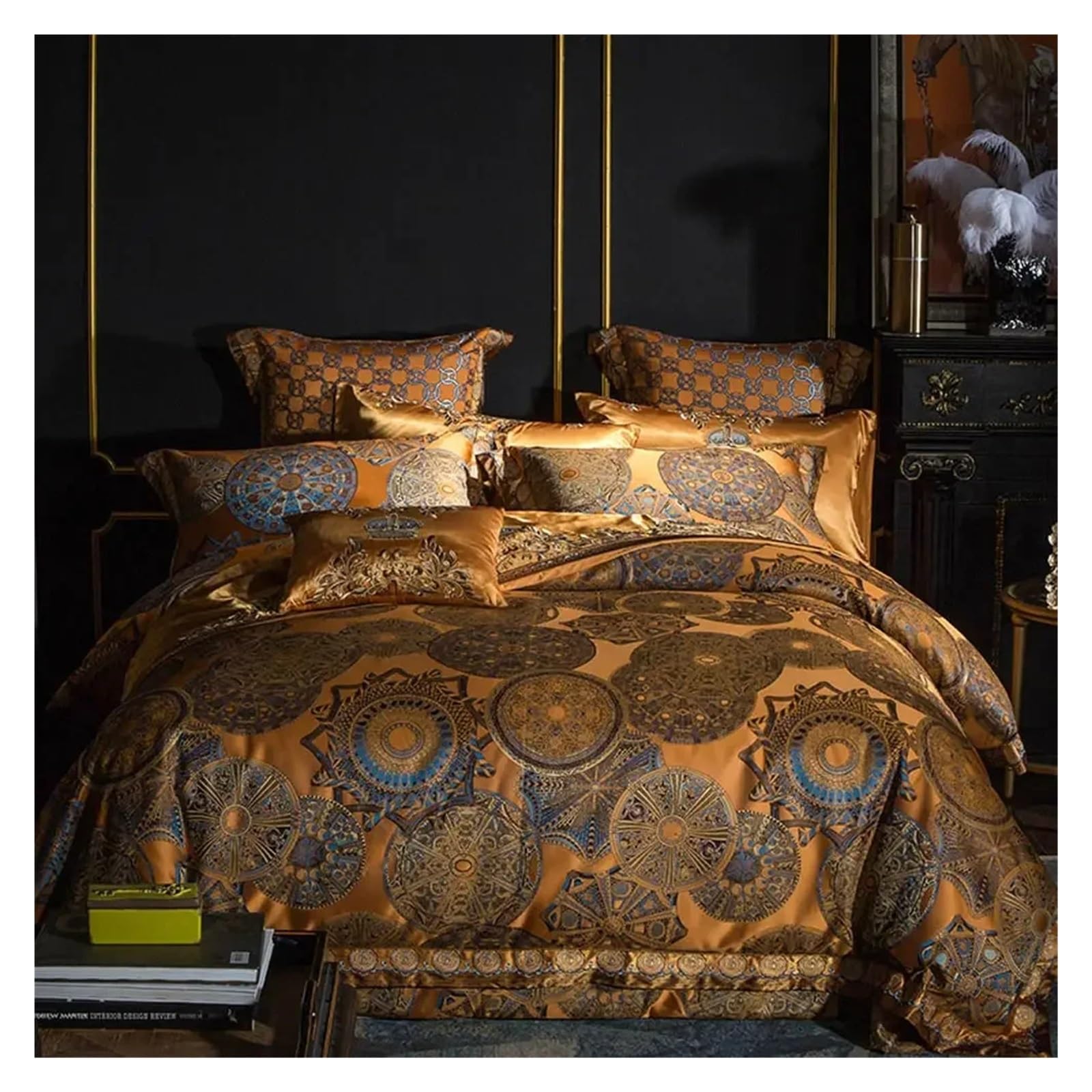 Parure de lit jacquard doré King Size pour des nuits douces - 7
