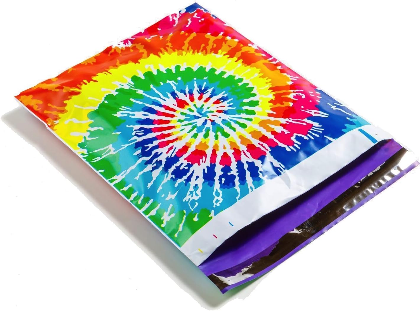 10x13 Tie Dye Red, Blue, Yellow, Pink, Green Purple, Poly Mailers Shipping Envelopes - 100 Pack