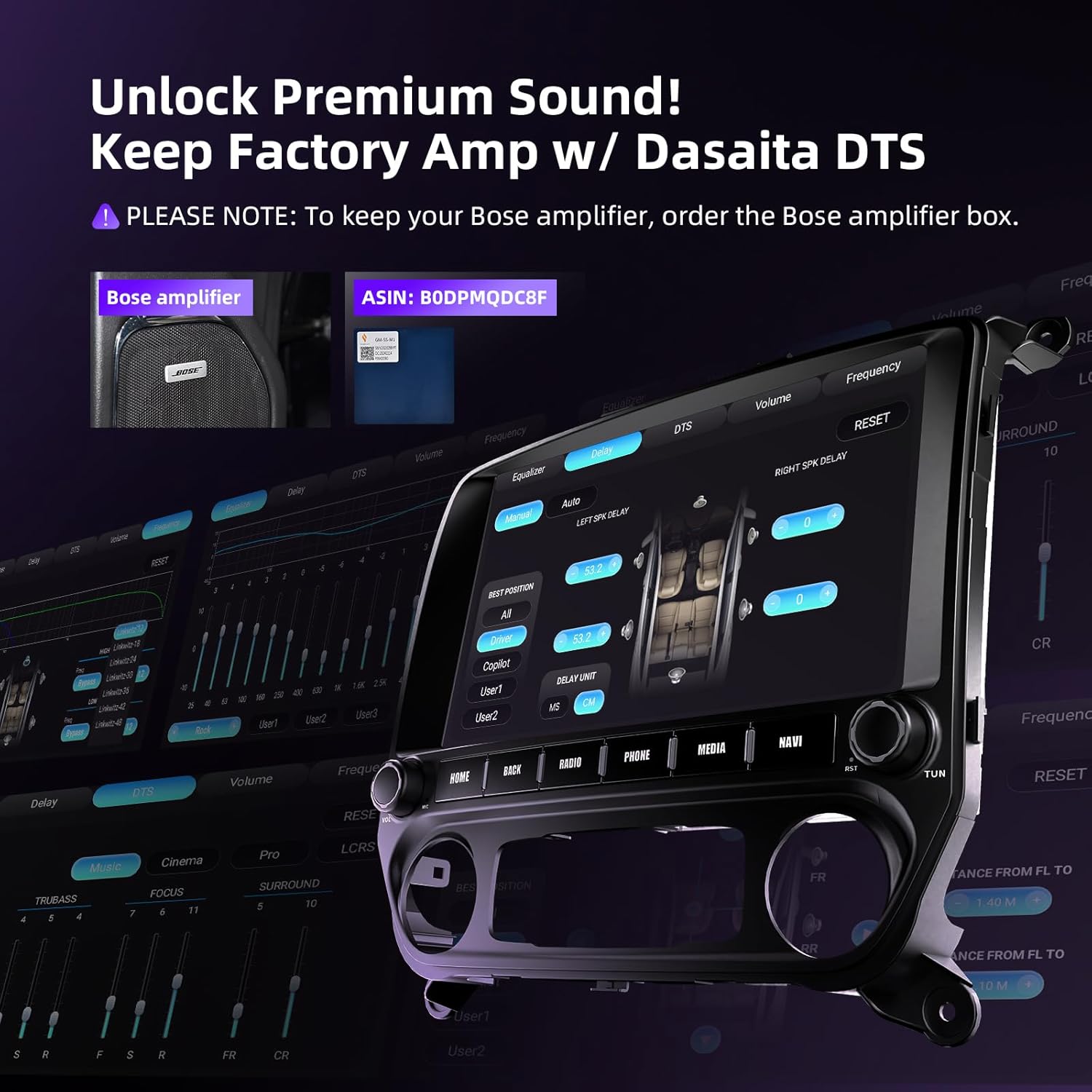 Dasaita 8GB+256GB Car Stereo for Chevrolet Silverado GMC Sierra 2014-2019 with Wireless Carplay & Android Auto, Android 13 GPS Navigation Head Unit, 11.6" QLED Screen Plug & Play Radio, Voice Control