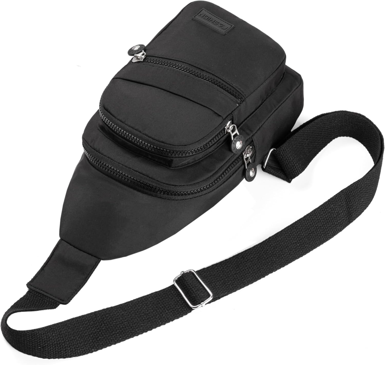 Sling Backpack Cross Body Bag Small Fanny Pack Crossbody Bags for Women Trendy - Black