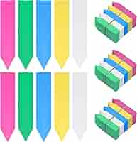 BELLE VOUS 500 Etichette Per Piante In Plastica - 10x2 Cm - Multicolore Impermeabili Per Semi, Erbe E Vivai