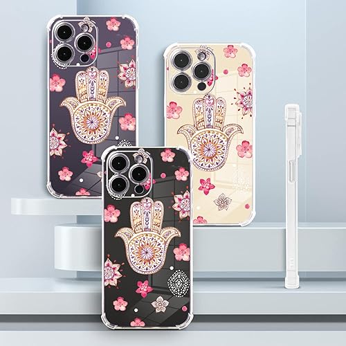 Vista 234 de Roemary Buffertech - Funda protectora para iPhone 13 Pro Max con diseño Golden Retriever, diseño de arcoíris con protector de pantalla