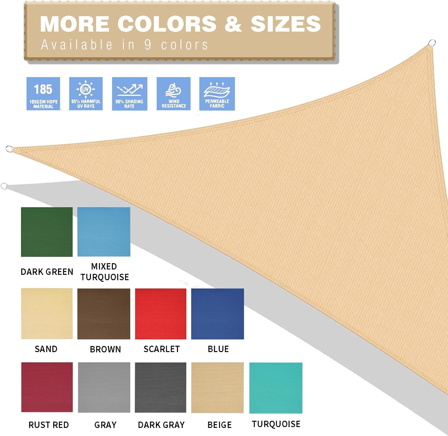 Toldo De Vela Triangular Para Exteriores De 3x3 M - Verde Con Ofertas