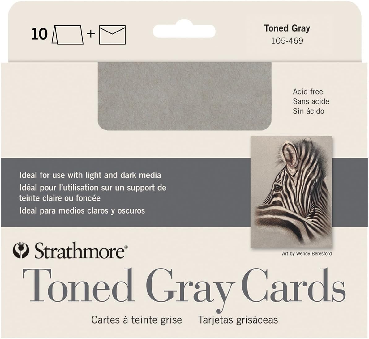 Strathmore STR-105-662 Mixed Media Full Cards (100 Pack), 5 by 6.875", 100 Count : Toys & Games