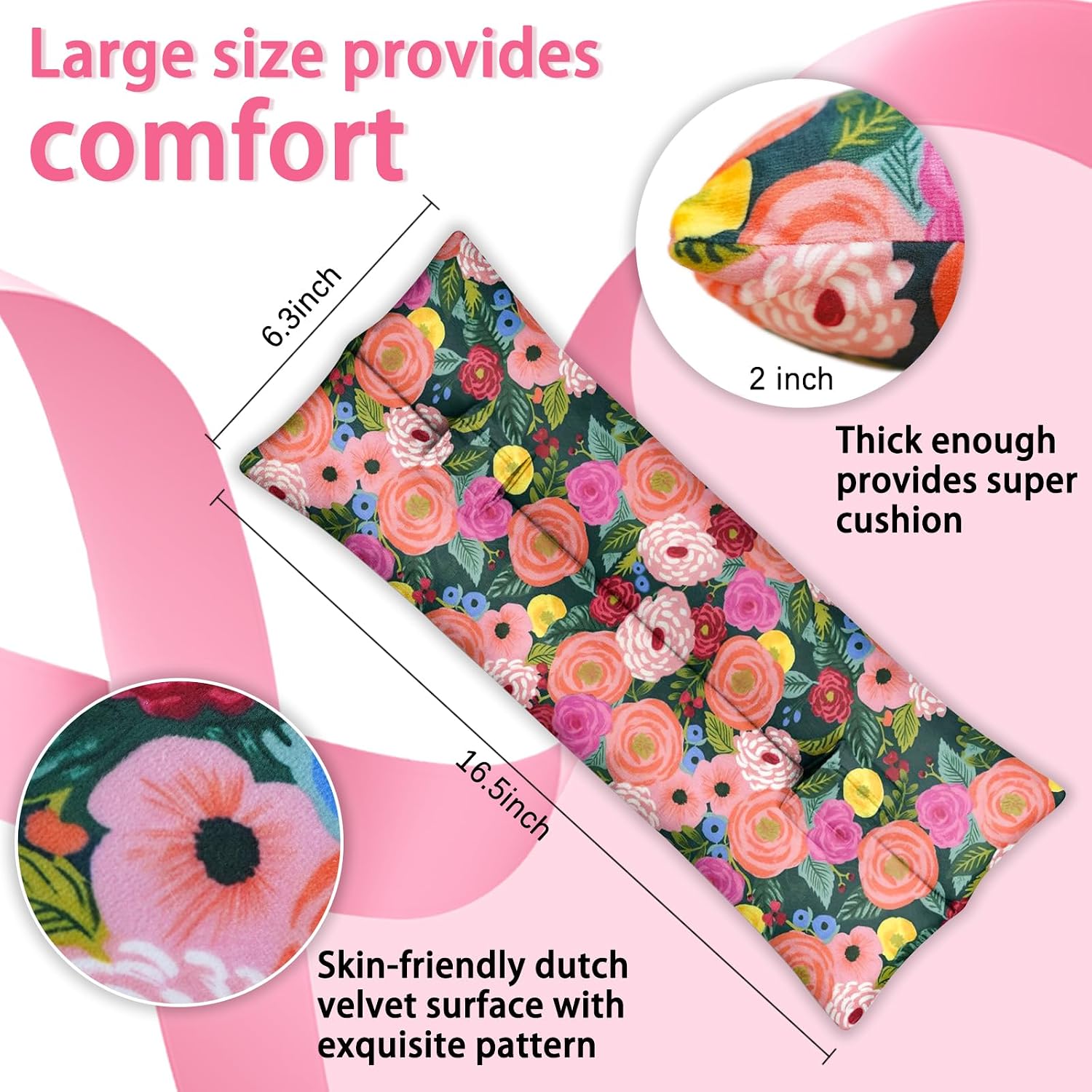 Mastectomy Pillow, Hysterectomy Pillow, Heart Pillow after Heart Surgery, Port Pillows for Chemo Patients Seatbelt C Section Pillow, Pacemaker Seatbelt Protection, Breast Cancer Gifts for Women
