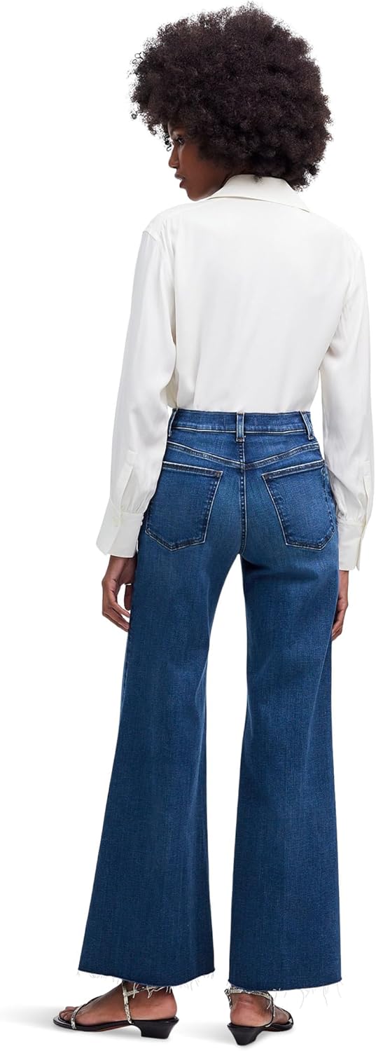 Madewell Women's Palazzo Stretch Wide Leg in Pelion Wash