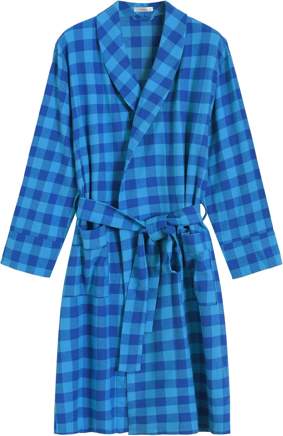 Latuza Men's Cotton Flannel Robe