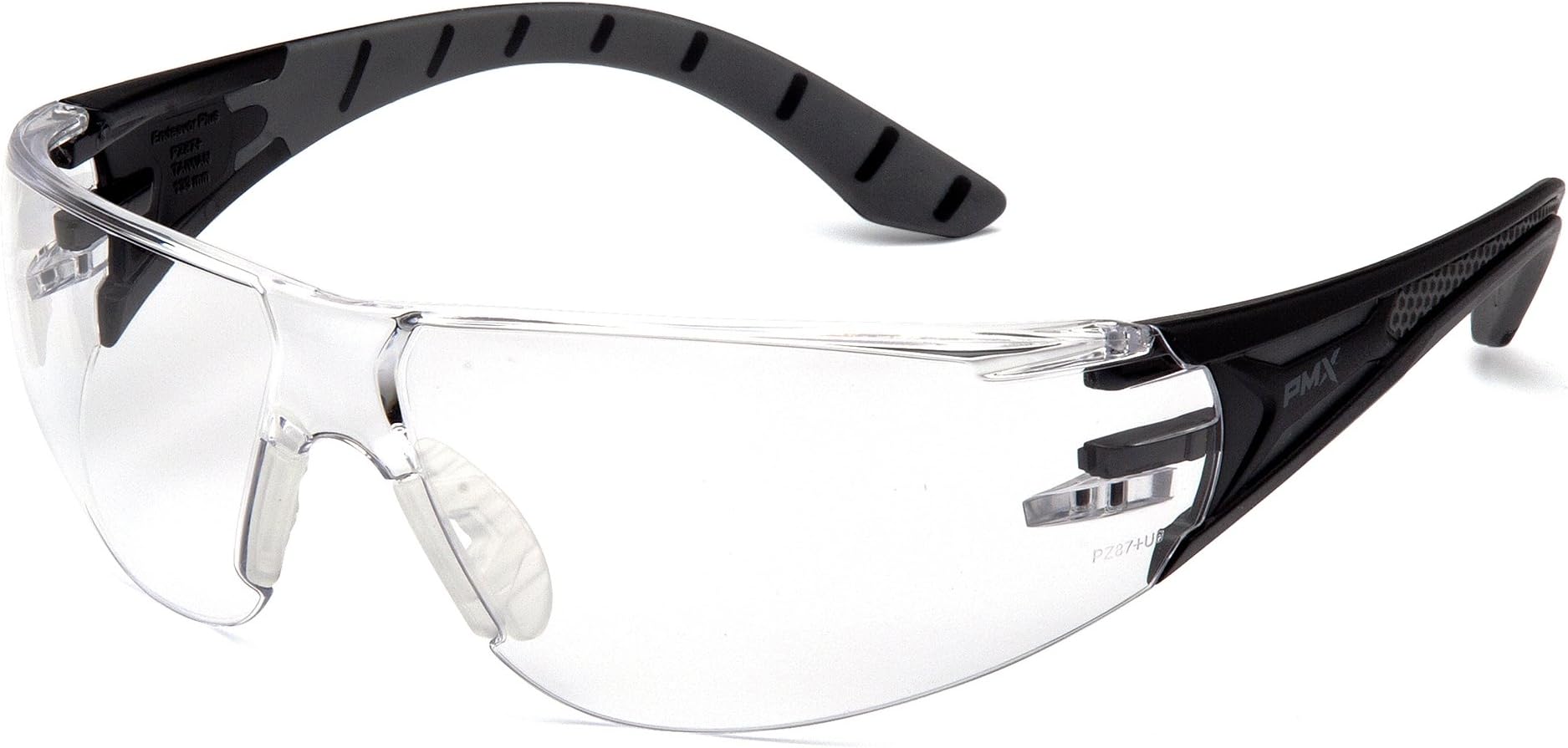 Endeavor Plus Safety Glass Black/Gray Frame With Foam Padding Clear H2MAX Anti-fog Lens