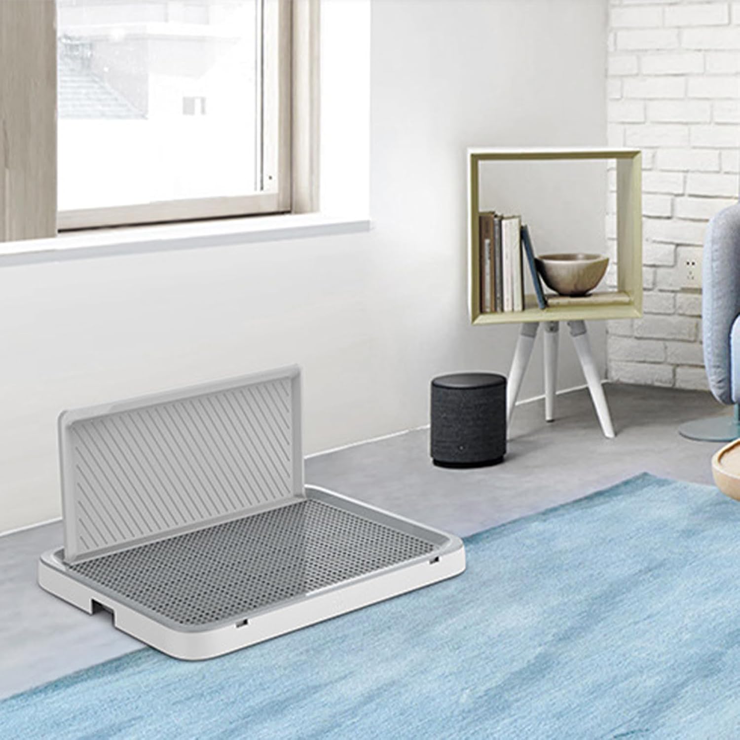 Puppy Pee Pad, 50.5x39x3cm Anti-Splash Dog Potty Training Tray, Non-Slip Leakproof Toilet for Indoor Outdoor, Pets, Vet Visits, Travel, Floor Protection