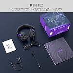 EKSA E900 PC Gaming Headset, Gaming Headphones with Detachable Noise Canceling Microphone, Stereo Sound, 3.5mm Jack Computer Headphones for PS4, PS5, Xbox One, Laptop (Purple)