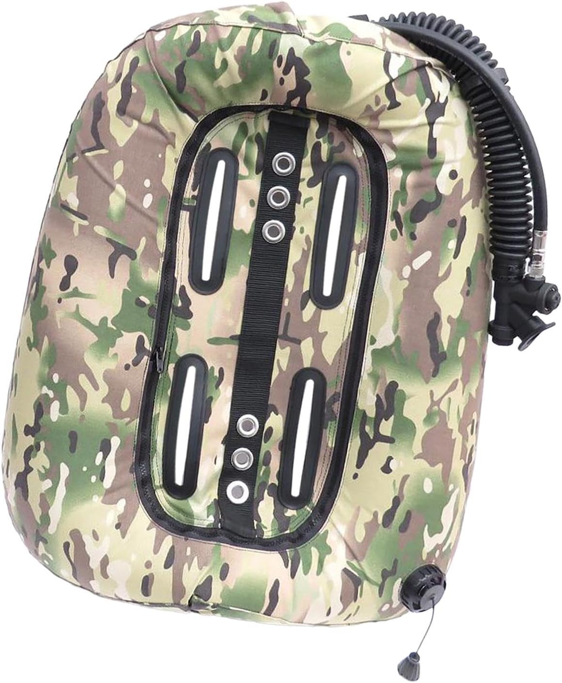 Diving Donut Wing Scuba Diving BCD Buoyancy Compensator Device Gear Double Tank Wing Low Pressure Hose Nylon Material Suitable for Scuba Diving Snorke