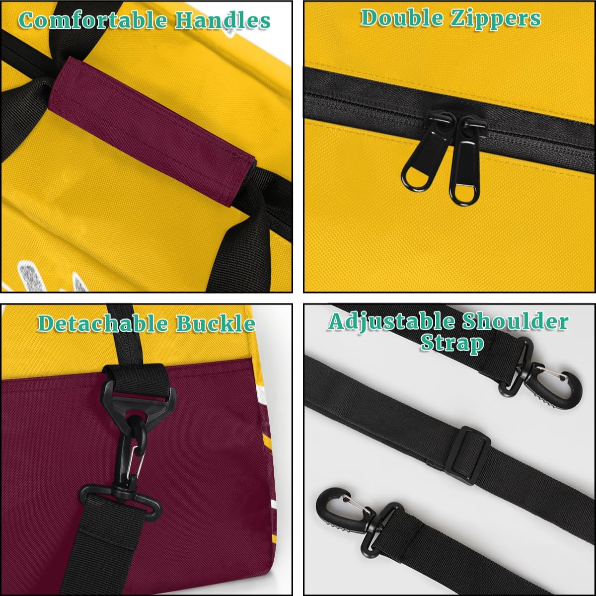 Cheerleading Dance Bag for Women Cheer Team Sport Gym Makeup Cosmetic Bag 2 Pcs Set