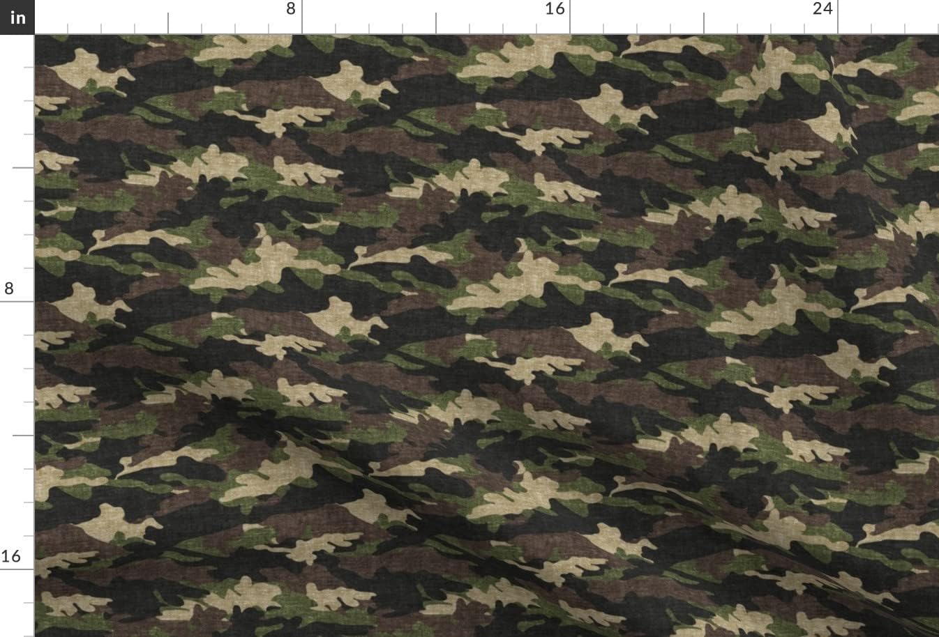 Spoonflower Fabric - Camouflage Hunting Olive Green Military Fatigues Camo Combat Uniform Printed on Minky Fabric by The Yard - Sewing Baby Blankets Quilt Backing Plush
