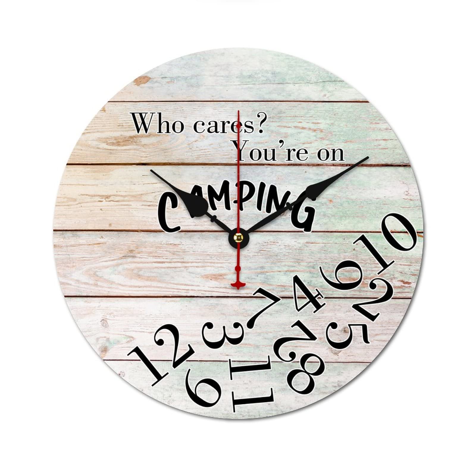 Horloge murale vintage pour camping-car pendule retro caravane salon