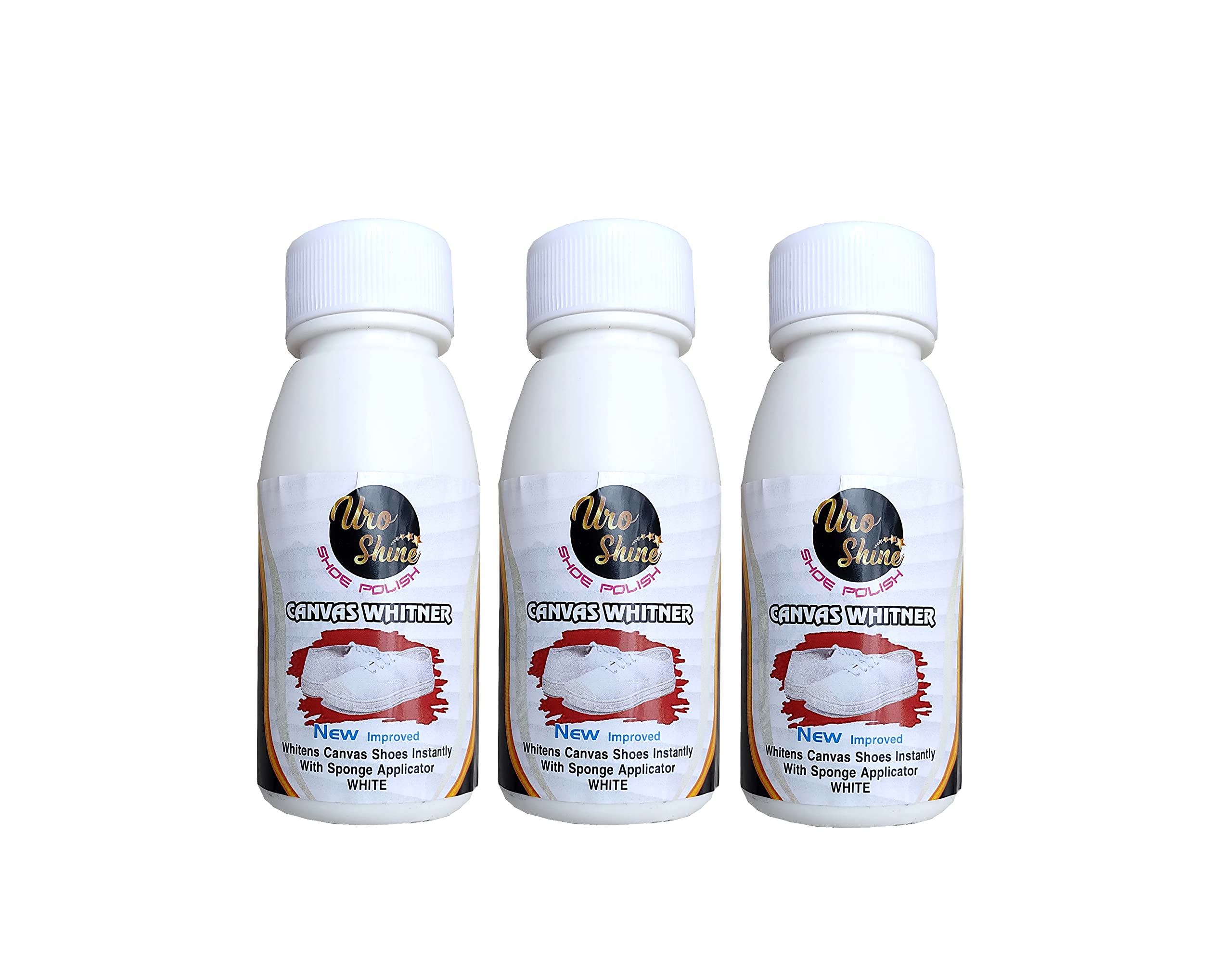 Uro Shine Canvas Shoe Whitner - Pack of 3