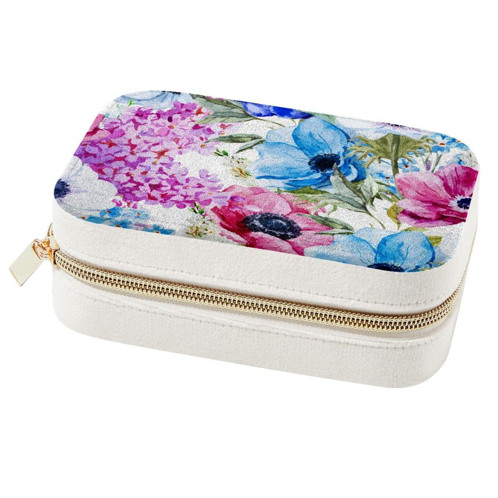 Boîte à bijoux de voyage cadeau demoiselle d'honneur boîte de rangement florale