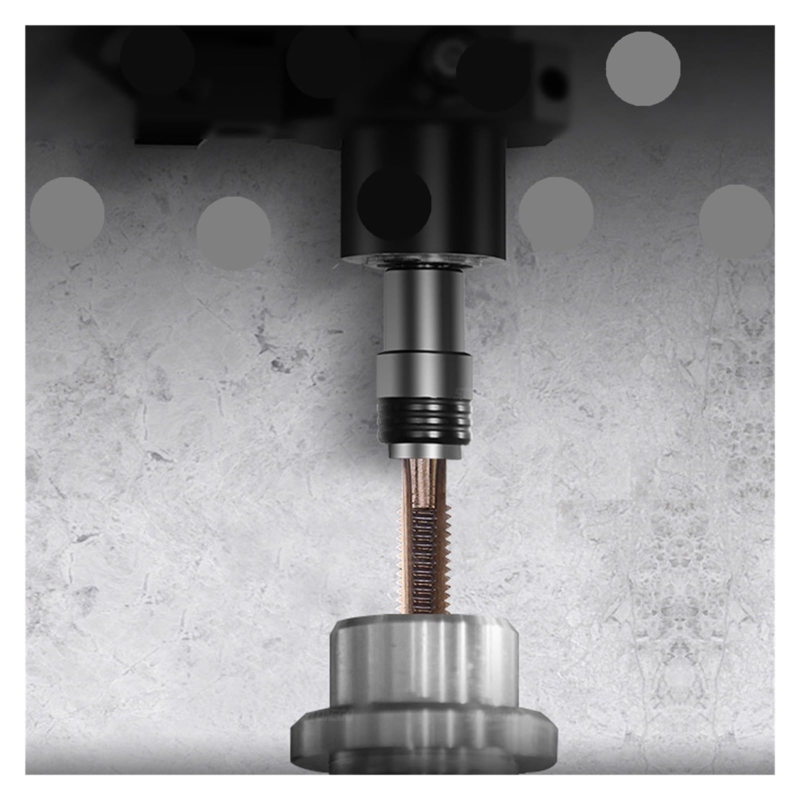 Maschio a spirale for macchina HSS Co M35-E, maschio metrico, filettatura destra, maschio a spina, trapano M3/M4/M5/M6/M8/M10/M12(7PCS)