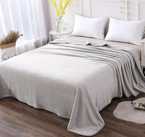Vista 319 de Hozy - Cobija de forro polar para cama de 330GSM, suave, tela cepillada, muy cálida, para el sofá Rosa
