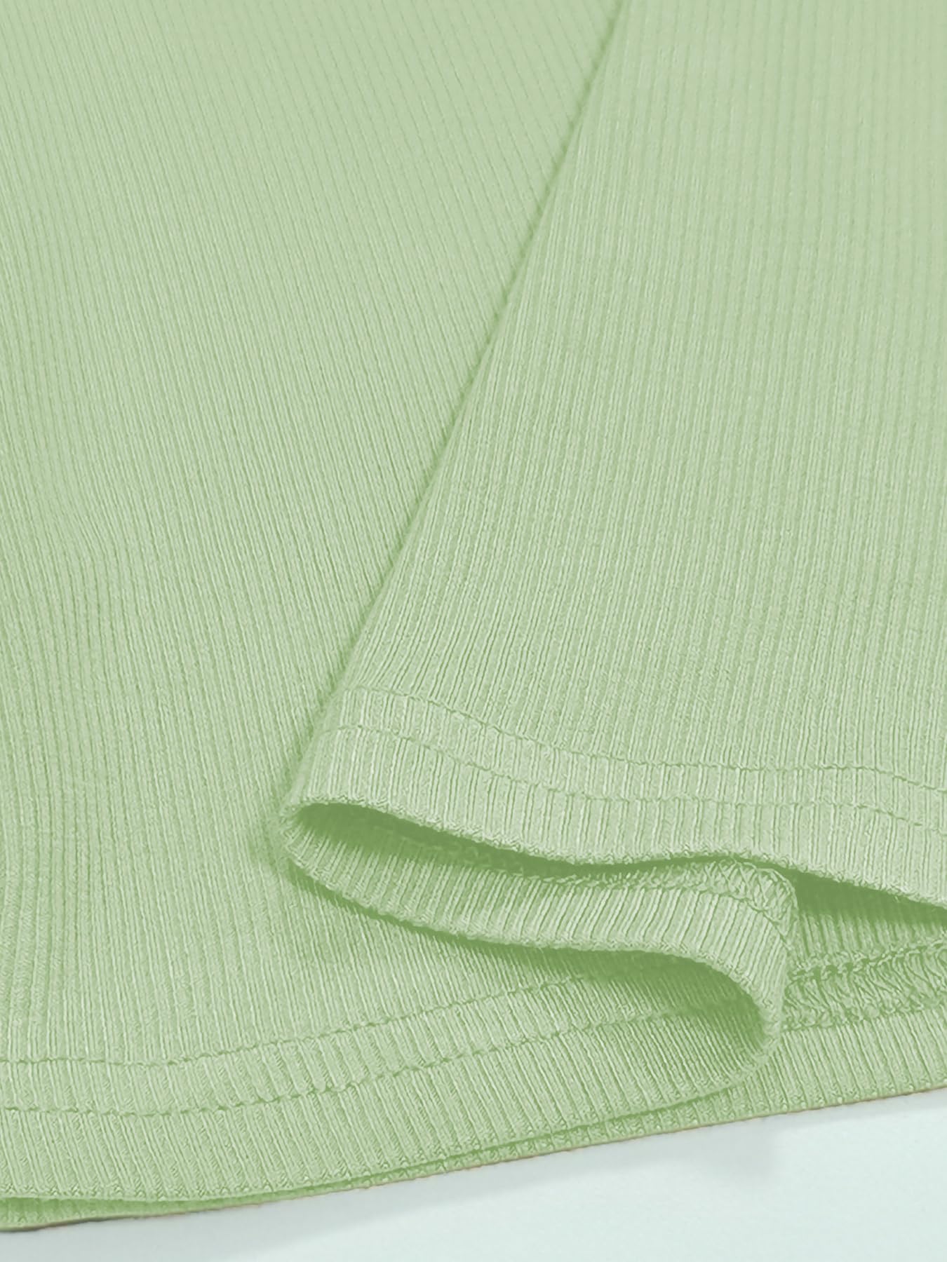 iGENJUN Workout Tops for Women Racerback Basic Tank Summer 2026 Camisole V Neck Slim Fit Ribbed Sleeveless: Large Mint Green