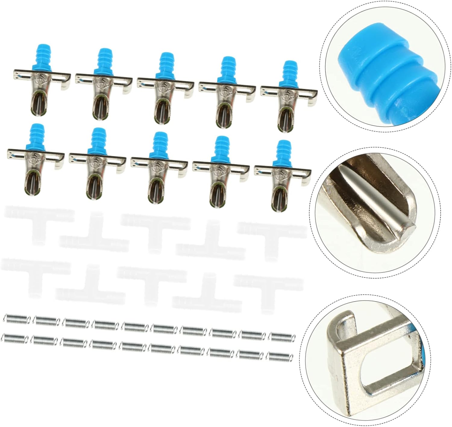 LIOOBO 30pcs Rabbit Drip Nozzle Rabbit Feeder Spring Design Cage Drinker for Drinking Equipment