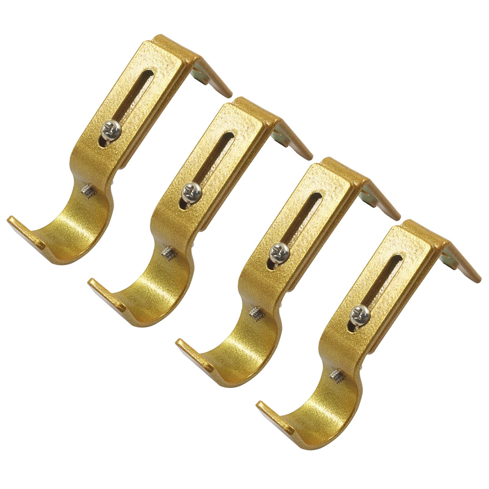 Black Curtain Rod Brackets - 4 Pack -6