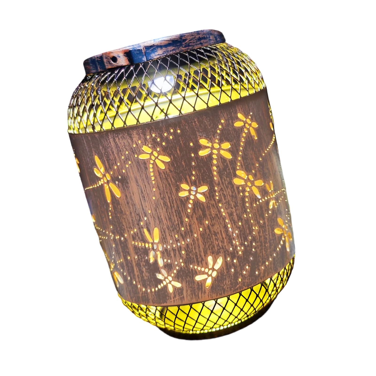 Hsioluted B Solar Metal Hanging Light With Uilt In Attery Automatic Lighting For Courtyard Alcony Decoration Solar Lamp