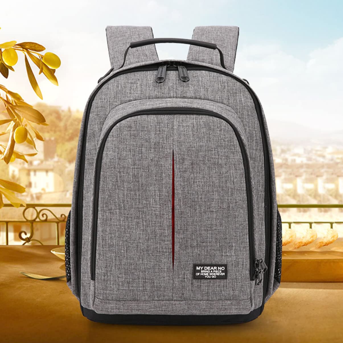 SHERCHPRY Zaino per Macchina Fotografica Reflex, Tessuto Oxford, Tracolle Comode, Uso Multifunzione per Viaggio e Fotografia