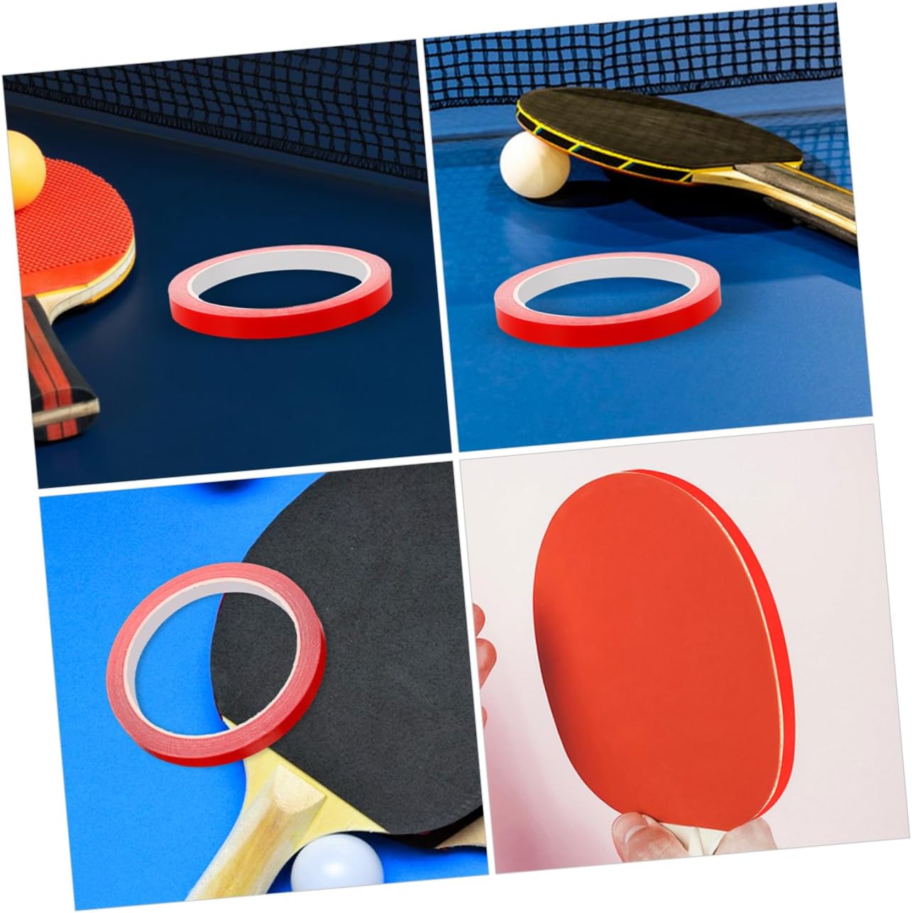 UPKOCH 1Roll Table Tennis Racket Guard Tape Durable Cloth Adhesive Edge Protector Damage Prevention for Paddles Easy to Use Racket Accessory
