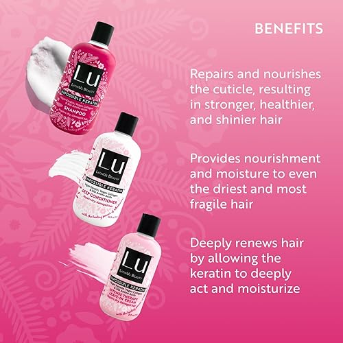 Miniatura 4 de LatinUs Beauty RESCUE Impossible Keratin Colección para Cabello Shampoo  Acondicionador  Crema Tratamiento con Shatavari