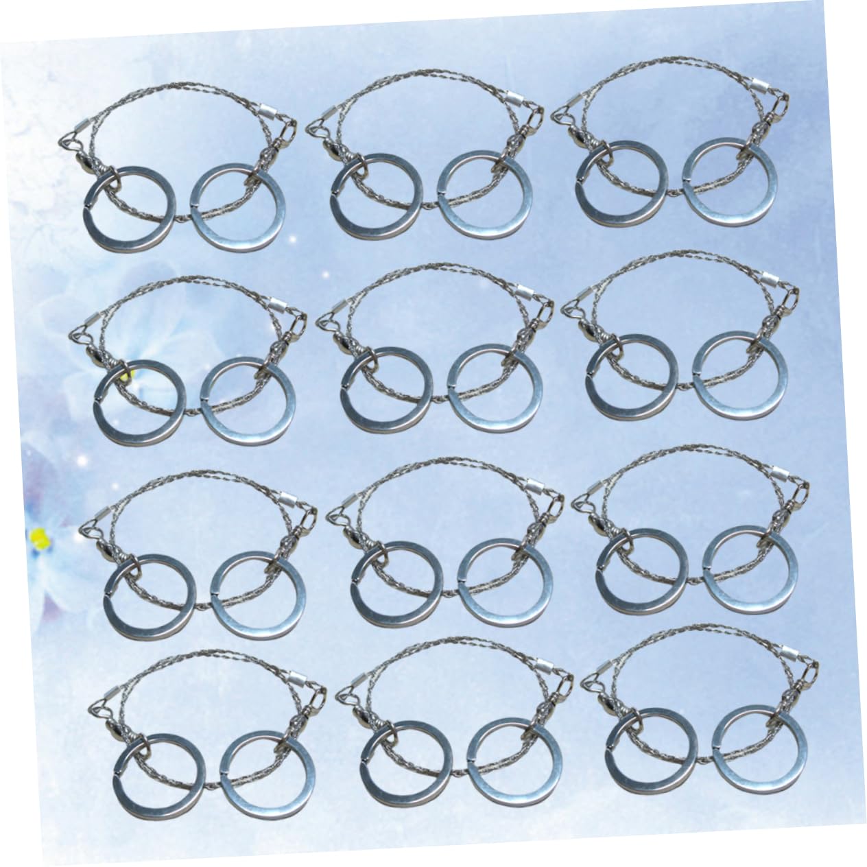 DOITOOL 12pcs Pocket Tools Wire Saws Rope Gear Survival Chain Chainsaw Survive Steel Wire