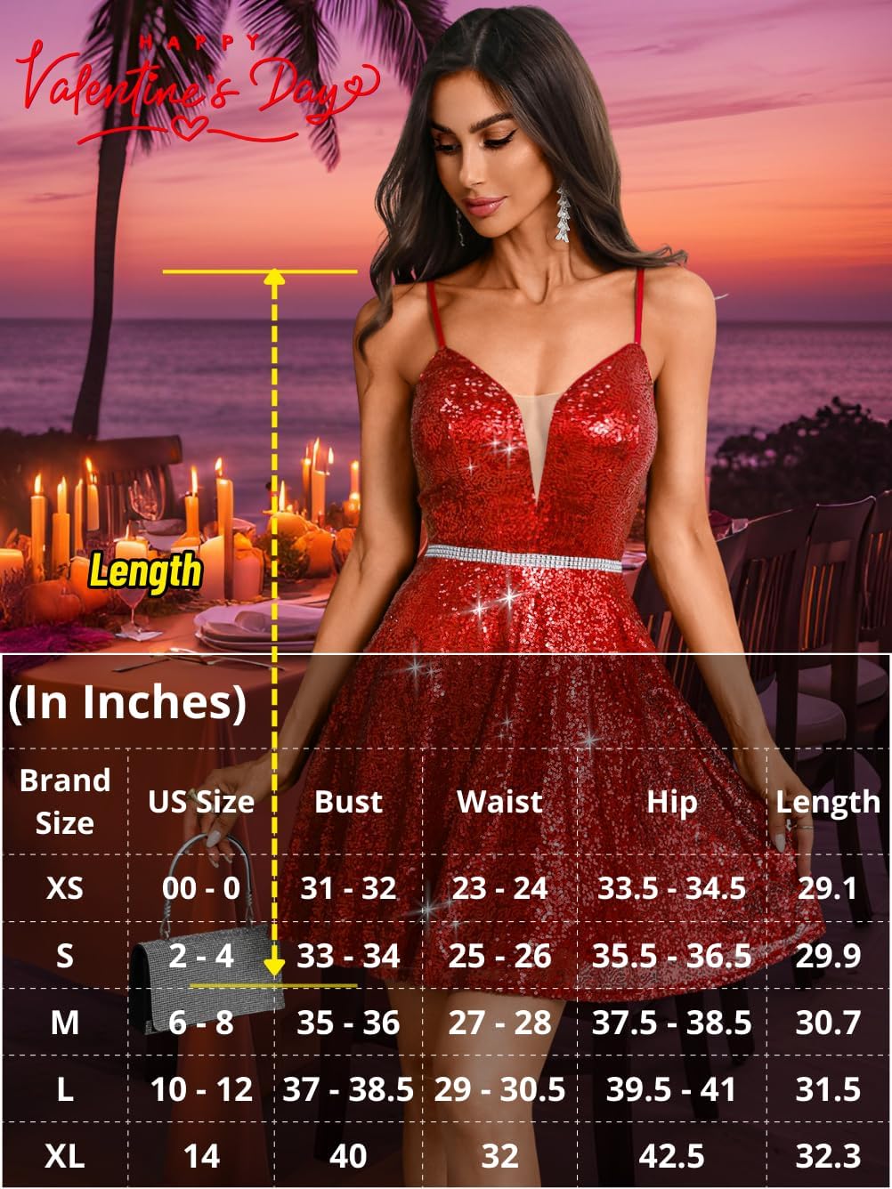 Kaei&Shi Sequin Mini Dress,Deep V Backless Sexy Dresses for Women,Sparkly New Years Cocktail Party Vegas Outfits - Image 7