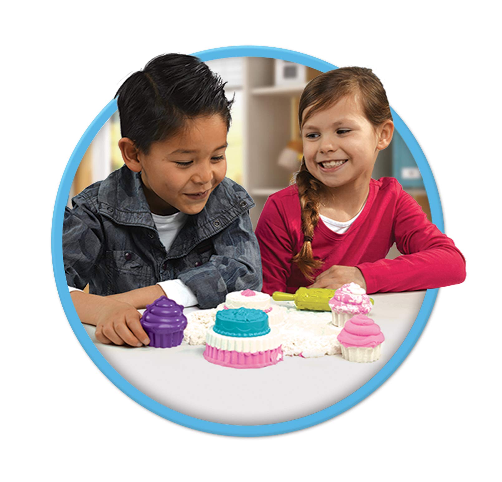 Goliath Toys 383341.006 Goliath Cupcakes magiczny Super Sand do piasku w pokoju dziecięcym, zalecany dla dzieci od 4 lat, biały