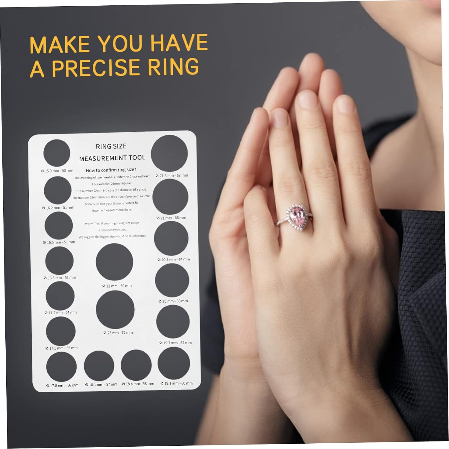 Uonlytech Ring Sizers 5pcs Ring Size Measurement Tools Perfect for Home Jewelry Shop