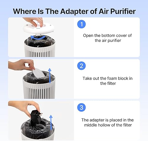 Miniatura 8 de Purificadores de aire para dormitorio y hogar, purificador de aire para olores de humo con esponja de fragancia, purificador de aire pequeño con