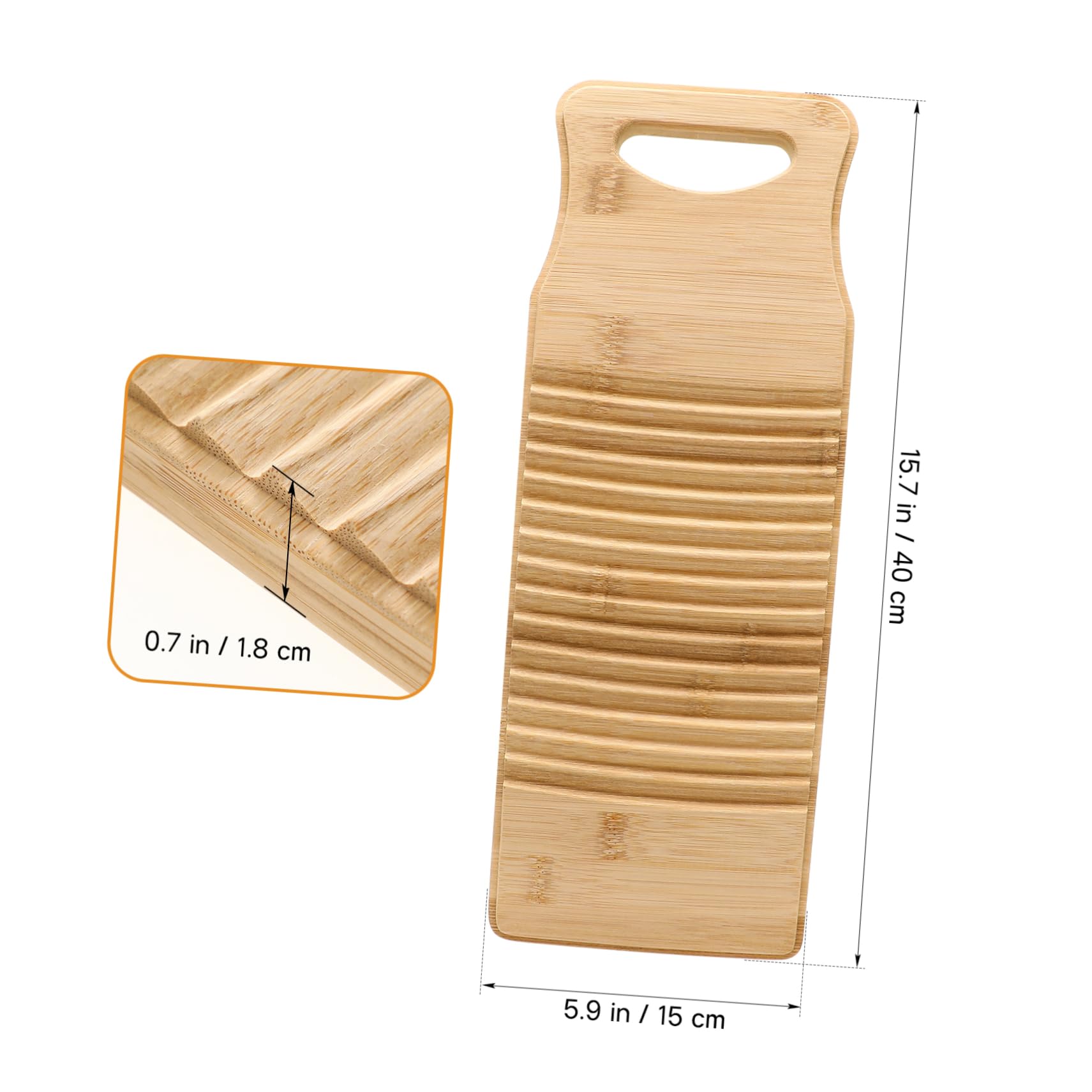 Cabilock Washing Board Wavy Thickened - Laundry Tool for Hand Washing Clothes Gentle Cleaning Supplies for Home Use Convenient Hanging Design Random Style