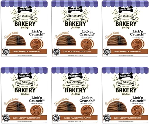 Vista 47 de Three Dog Bakery Lick'n Crunch galletas rellenas