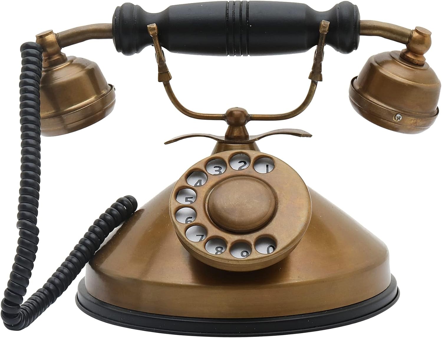 Classic Vintage Brass Antique Telephone – Non-Functional Decorative Antique Replica