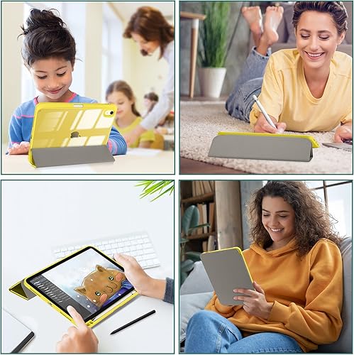 Vista 94 de ProCase Funda para iPad (A16) de 11ª generación de 11 pulgadas 2025/10ª generación de 10.9 pulgadas 2022 con soporte para lápices, funda híbrida Azul