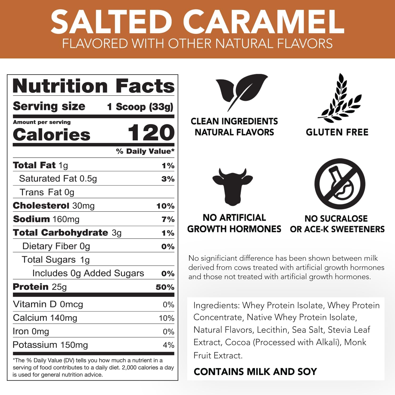 Naturally Flavored Rival Whey - Salted Caramel - 5lb image 4 of 6 B0F9Z3J8B8