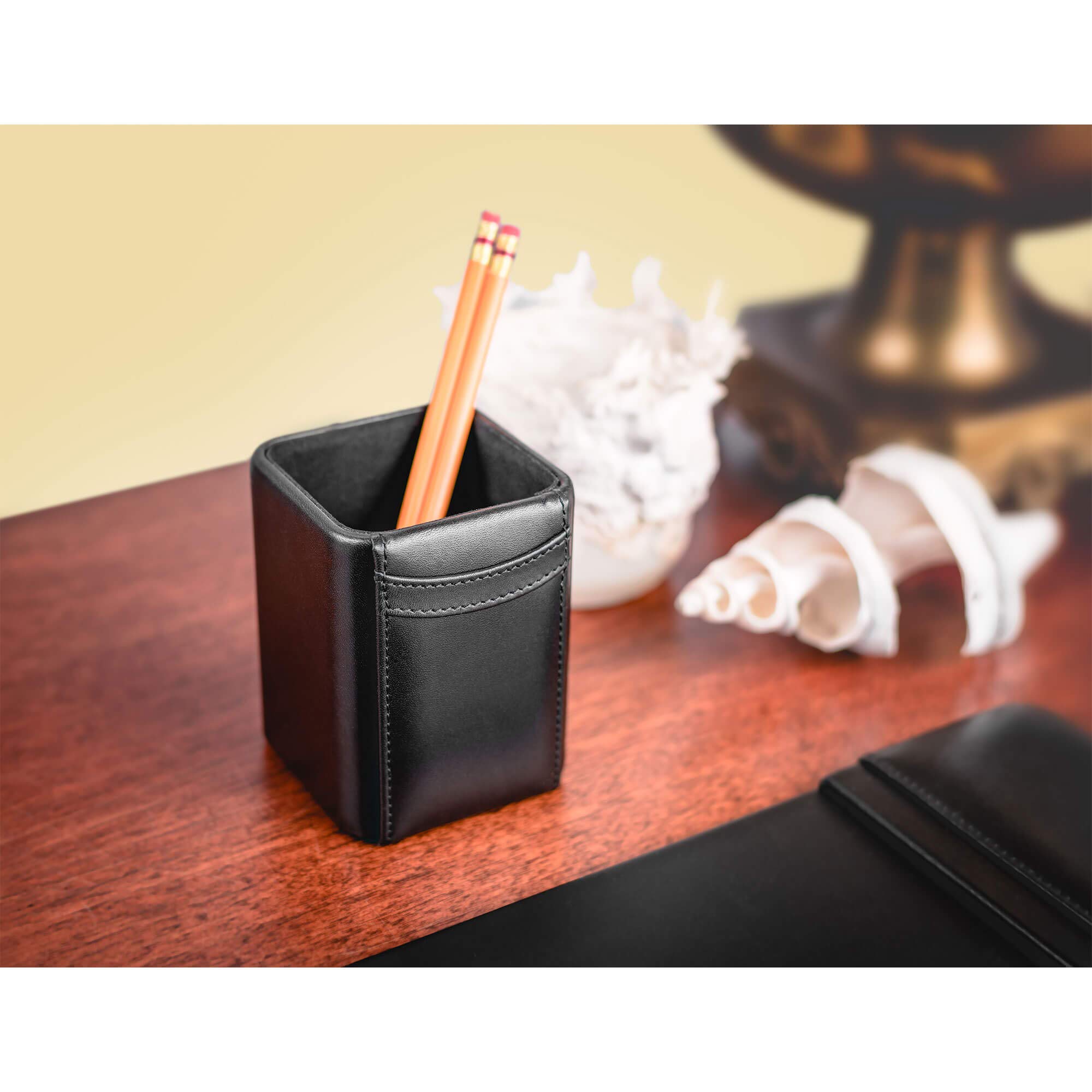 Dacasso Set da scrivania con Cuscino, Nero, 34 x 20, Pezzi