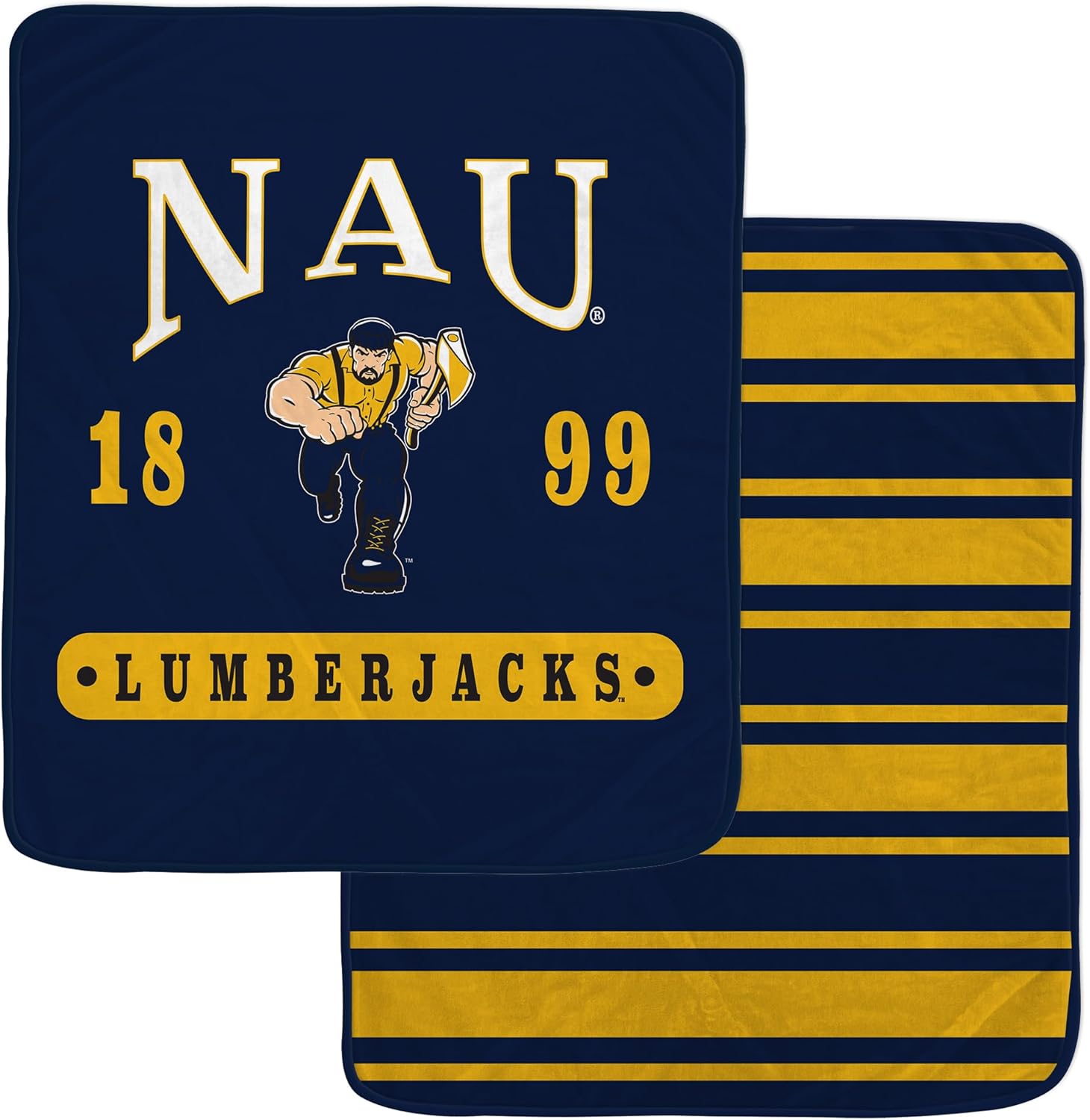 Pegasus Sports Officially Licensed NCAA Varsity Plaque 2 Sided Blanket