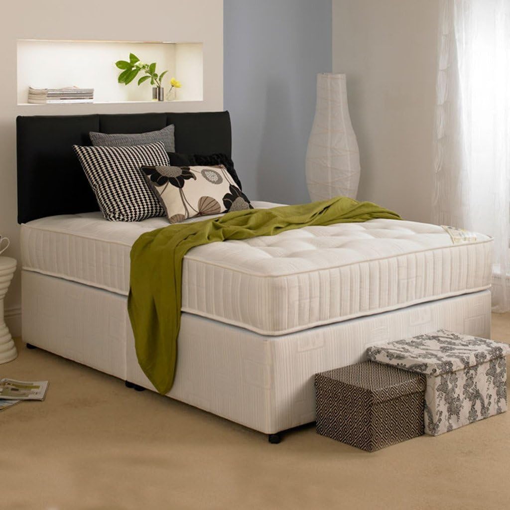4ft 6'' Double Bed, Firm Ortho Divan Bed, No Headboard, No