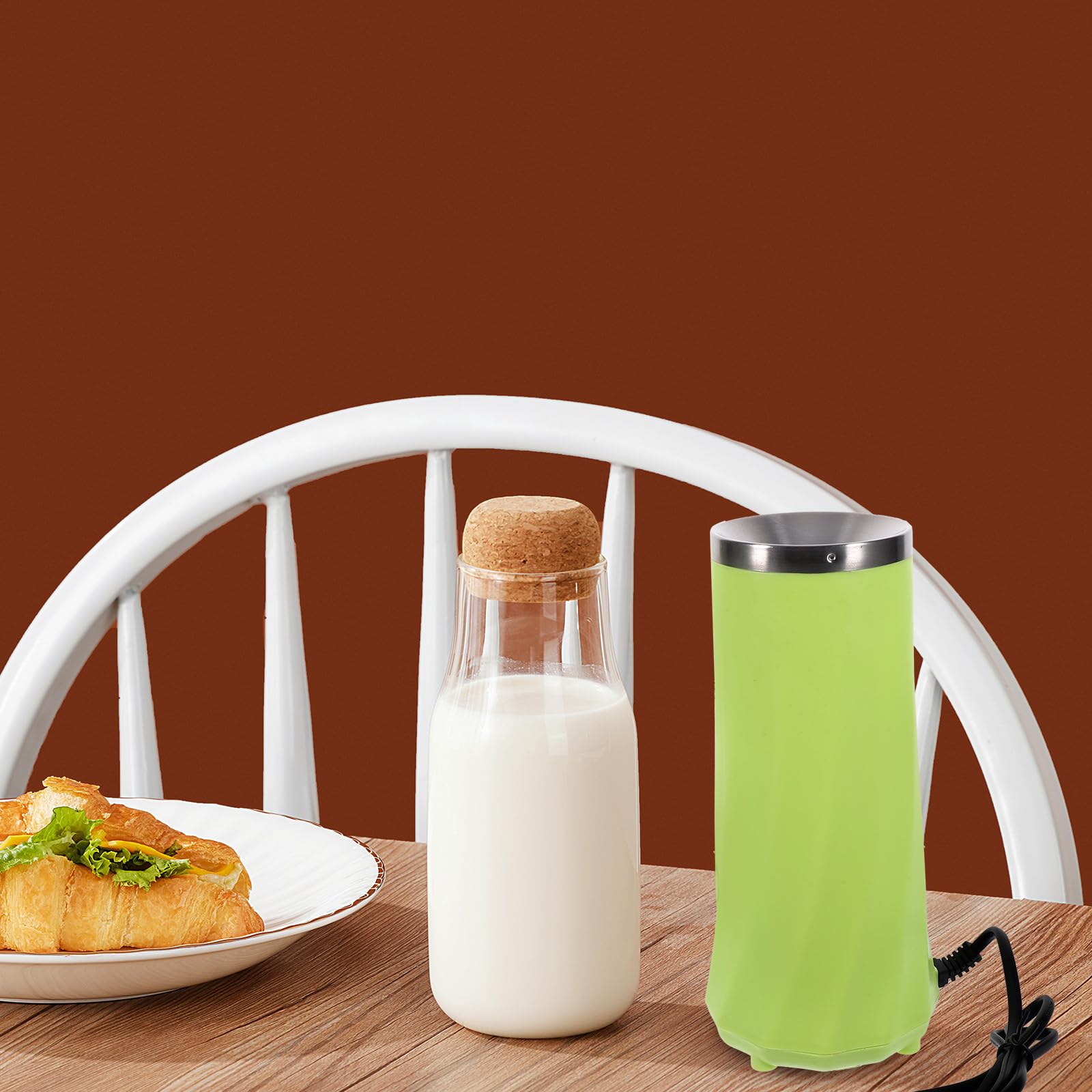 Gatuida Máquina Automática para Hacer Rollos y Huevos, Eléctrica Vertical Calefacción 360° y Calentamiento Uniforme, Adecuado para Dormitorio y Oficina