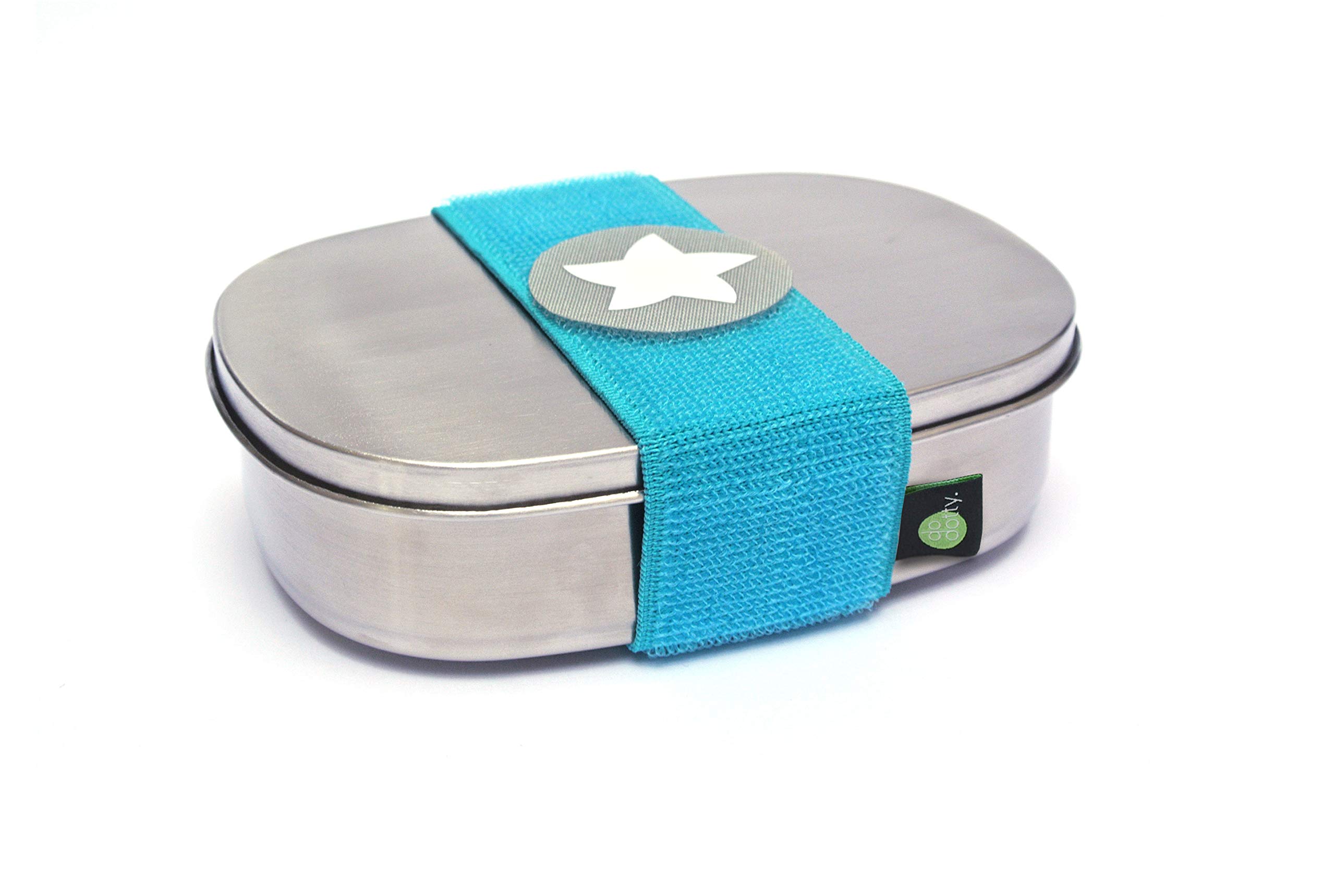 Buy Do dotty Box stainless steel lunch box (16.5 x 12 x 4) with divider and Velcro for