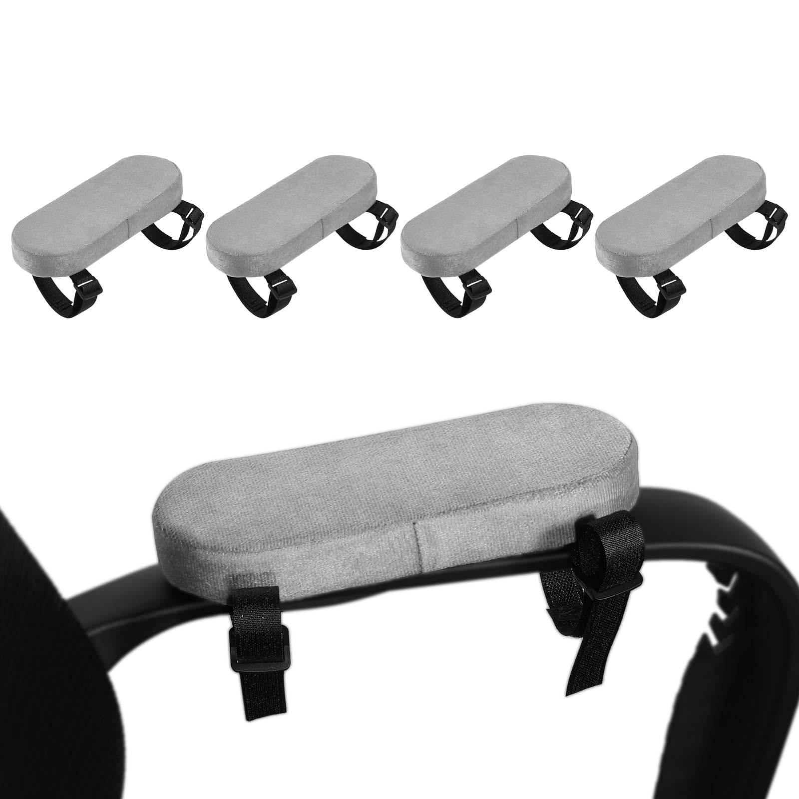Accoudoirs de chaise de bureau haut confort mousse à mémoire x4